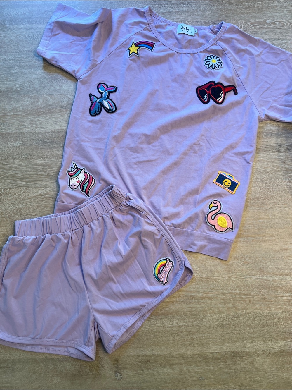 Lola and the boys lavender patch set EUC size 14